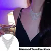 Chaînes collier mode clavicule chaîne tour de cou beaux bijoux brillants accessoires pour femmes filles NA