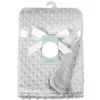 Filtar Swaddling Baby Born Thermal Soft Fleece Winter Solid Bedding Set Cotton Quilt Spädbarn Swaddle Wrap 230512