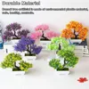 Decorative Flowers Artificial Plants Pine Simulation Bonsai Small Tree Pot Potted Home Living Room Desk Decoration Garden Plant