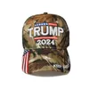 Snapbacks Trump 2024 Casquette Camouflage USA Drapeau Casquettes de baseball Keep America Great Again Une variété de styles Président Hat 3D Lettre Broderie P230512