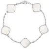 Smyckesdesigners halsband för kvinnor trendigt mode turklöver halsband 10 motiv armband och örhängen set Chain party rostfritt stål smycken 753422447