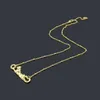 New luxury love designer necklace for women brand charm crystal diamond pendant necklace high-quality 18k gold necklace jewelry