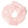 Perline 7-11MM Irregolare Freeform Raw Rose Pink Quartz Pure Crystal Minerals Nugget Ghiaia per gioielli che fanno la collana del braccialetto