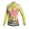 Jackets de corrida Flores camisa Miloto Mulheres de manga comprida Ciclismo Roupas Spring MTB Autumn Mountain Bike Roupos Top Top