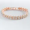 Bangle MYJIEBIN European And American Jewelry Peach Heart Crystal Bracelet Women's Niche Design Sweet Style Love 2023