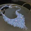 Chaînes collier mode clavicule chaîne tour de cou beaux bijoux brillants accessoires pour femmes filles NA