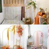 Party Decoration Shiny Gold 180- 220 CM Wedding Iron Arch Flower Frame Balloon Billboard Welcome Stand Fabric Hanging Rack For Birthday Back