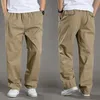 Pantaloni da uomo Pantaloni casual da uomo in cotone cargo da uomo tasca sciolti Pantaloni dritti Pantaloni da lavoro elastici Pantaloni da lavoro di marca Pantaloni da uomo Super Large Size 230512