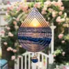 Sublimation Blanks Blank Wind Spinners Alluminum Large Water Fall Shape Spinning Hanging Patio Yard Decoration For Diy Both Sides Dr Dhs7Y