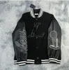 Chaquetas para hombre Béisbol Marca L Vintage Bomber Abrigos Bordado de letras Otoño Hombres Hip Hop Loose Varsity