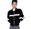 Preppy style vintage baseball jackets womens designer jacket long sleeve cardigan coat