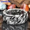 Kedja tungmetall kraftfull 31 mm bred tjock trottoarkant armband män massivt rostfritt stål män till hands smycken armband armband 230511