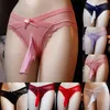 Unterhosen Mode Sissy Frauen Weiche Höschen Männer Konvexen Beutel Briefs Unterwäsche Spitzen Bowknot Knickers Slip Hombre