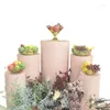 Décoration de fête support de fleurs artificielles métal rond cylindre piédestal affichage Art décor socles piliers pour bricolage mariage décorations pour la maison