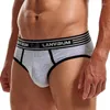 Underpants Men's Underwear Medium Waist Cotton Brief Solid Color Simple U Convex Comfortable Men Panties Large Briefs