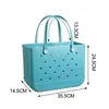 High-Capacity New EVA Bag Hole Large Beach Color Silicone storage Portable Tote Baskets EVA Pet Bags LT0008