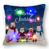 Pillow Case Christmas Xmas Gold Pillcase Tree Dekoracja drzewa Świętego Claus Dekoracje okładki dla domu Snowman Noel Navidad