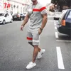 MEN MAWN TRACKSUITS SUMMENT MENM TSHIRT مجموعة مواد اصطناعية مريحة وباردة من الرجال السراويل القصيرة TSHIRT مجموعات قطعة قماش كبيرة الحجم 230512