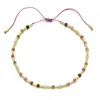 Strand ZMZY Piccole perle di tormalina Agata Braccialetti con ciondoli per le donne Braccialetti fatti a mano con cordino Design Gioielli Braccialetti regolabili