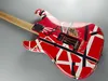 Electric guitar, alder body, red stripe, matte, 5150, used guitar, quick package