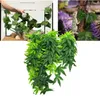 Decoratieve bloemen 30/40 cm kunstmatige planten lichtgewicht zonder fade plastic bloem waterdichte nep groene laathangende bladeren met sukkel voor