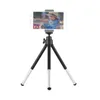 Tripods Mini Mini Tripod 2 قسم قابلة للتمديد سطح المكتب حامل 1/4 بوصة يتصاعد المسمار للهاتف ILDC كحد أقصى. تحميل 0.5 كجم أسود