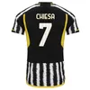 fans player soccer jerseys 22 23 24 home away MILIK DI MARIA VLAHOVIC KEAN POGBA CHIESA McKENNIE LOCATELLI football shirt 2023 2024 Kits men and Kids unifor