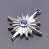 Charms 3st Fashion Shiny Rhinestone Star Blue Crystal Pendant för smycken som gör DIY -halsbandsarmband Kvinnor gåvor