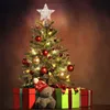 Рождественские украшения Unomor 20 x 24 см Topper Topper Star с 15 светодиодными струнными огнями для домашней вечеринки (белый)