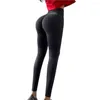 Women's Leggings Damesbroek Hoge elasticiteit Ademend vaste kleur strakke snelle droge billen met een zachte taille sporten voor een sportschool