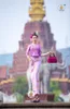 Vêtements ethniques thaïlande traditionnelle pour femmes violet rose hauts chemisier jupe robe thaïlandaise vêtements asiatiques Vintage