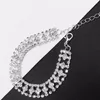 Bracelets de link Dollybling Crystal for Women Femme Silver Batlem Bullles com Rhinestones 2023 (BRA-024)