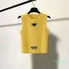 2023 Designer Kvinnor Knits Tees Womens ärmlös undertröja monterad Vest Spring och Summer Sweaters S M L