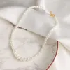 Tour de cou EN Style Vintage Simple grand et petit collier de chaîne de perles pour les femmes mariage amour bijoux de mode en gros