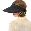 Wide Brim Hats For Women Zip-Off Summer Open Top Protections Visors Hat 57BD