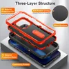 3 in 1 Robot Phone Cases Anti Fall Armor Back Cover with Kickstand for iPhone 14 14plus 14pro max 13 12 11 Samsung Galaxy S23 ultra S22 A13 A14 A03s A53 A54 5G