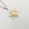 Pendant Necklaces 2023 Fashion Jewelry Necklace Men 316 Stainless Steel Hip Hop Spider Net Charm For Stylish BLKN0120