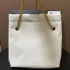 Duża pojemność torby na zakupy mody kosze na śmieci dla kobiet designerskie łańcuchy torebki litera regulowana łańcuch sprzętu do zamykania kieszonkowym zamek błyskawiczny