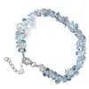 Strand pärlor Strands Natural Quartz Crystal Armband oregelbundna stenpärla Chip smycken Aquamarines citrines armband för