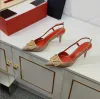 Women Sandals Heel Pointed Shoes Metal Buckle Shiny Rhinestone Thin Heels 4cm 6cm 8cm 10cm Genuine Leather Women's Red Wedding
