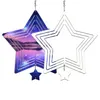 Sublimation Blanks Blank Wind Spinners Alluminum Large Star Shape Spinning Hanging Patio Yard Décoration pour bricolage des deux côtés Printabl Dh5Oq