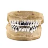 Anpassade hiphopsmycken 925 Sterling Silver Diamond Grillz Iced Out VVS Moissanite Grillz