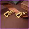 2023Women Mode Boucles D'oreilles Rétro Lettres Boucle D'oreille Pour Les Femmes De Luxe Designer Bijoux Or Hommes Pour Cadeaux Relief Oreille Goujons Dames NICE D222246F