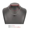 Chains Lalynnly Women's Resin Love Cross Rope Pendant Necklace Female Personality Fashion Accessories Gift Wholesale Neck Jewelry N9402