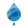 Sublimation Blanks Blank Wind Spinners Alluminum Large Water Fall Shape Spinning Hanging Patio Yard Decoration For Diy Both Sides Dr Dhs7Y