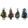 Christmas Decorations Mini Tree Desktop Xmas Decoration 20cm Craft Shopping Ornament Home Party El DIY Gift Creative Artif