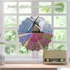 Sublimation Blanks Wind Spinner Products Metal Mandala Flower Shape Chime Scpture Hanging Ornament For Yard Garden Decoration Drop D Dhwks
