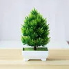 Dekorativa blommor Multicolor Bonsai Artificial Plants Small Tree Art Home/Garden Party/Desk Deco Fake Potted Craft Supplies 1 st