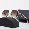 멋진 선글라스 패션 브랜드 디자이너 여성 남자 중공 프레임 태양 안경 UV400 고글 6 색 선택적 양질
