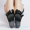 Yeni Varış Bölünme Toe Yoga Çoraplar Geniş Grup Slip Finger Socks Dance Pilates Kadın Yoga Uygulama Çorapları Toptan